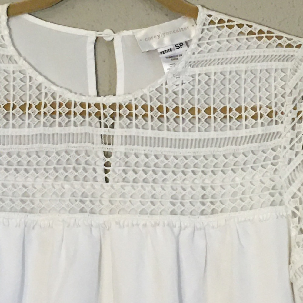 Anthropologie White Bell Sleeve Sundress - Picture 6 of 13